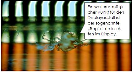 Bug im Display Bug im display